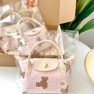 2026 Handmade Fabric Art Art Art Flower Cherry Cute Tiger Mini Dumpling Bag Portable Diagonal Bag