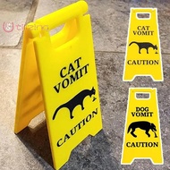 [UtilizingS] Cat Vomit Sign, Dog Vomit Sign,3D Printed Cat Dog Vomit Warning Sign,Cat/Dog Decor Funn