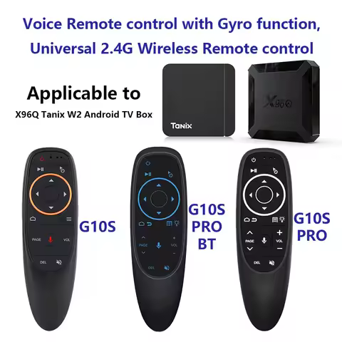 G10 Voice Remote Control IR Gyroscope G10S PRO BT5.0 Backlit 2.4G Wireless Air Mouse For Android TV 