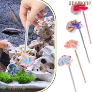 ANEMONE Betta Stick, Decorative Realistic Betta Training Wand, Cute Colorful Resin Fish Training Tea