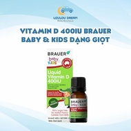 Vitamin D3 Brauer 400IU drops for babies - Liquid Vitamin D Baby & Kids