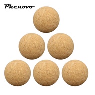 [Phenovo] 6x Table Football Cork Table Soccer Wood Foosball 36mm Table Soccer Accessories