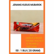Jenang kudus mubarok rasa original 20 gram dalam bentuk kemasan sachet