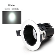 【☑Fast Delivery☑】 li62292595258181 Led Downlight Dimmable Recessed Spot Led Anti-glare Ceiling Lamp 7w 10w 12w Indoor Living Room Bedroom Corridor Wall Washer(7W)