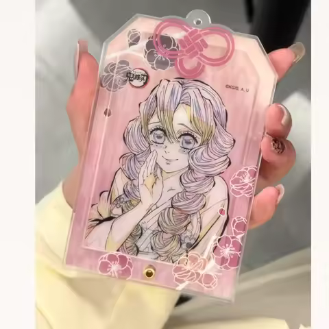Kanroji Mitsuri Acrylic Card Sleeve Demon Slayer Anime Peripherals Cartoon Originality Delicate Cutt