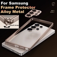 Metal Frame Protector For Samsung S25 Ultra Frame Case With Lens Protector For Samsung S25 Ultra Cam