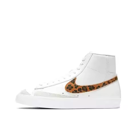 Nike Blazer Unisex Snug Classic Daily All-in-one Wear-Resisting Nonslip High-top Board Shoes White G