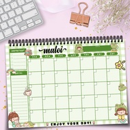 Personalized A4 Undated Desk Monthly Calendar Planner