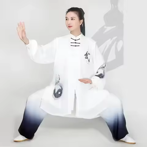 Women Tai Chi Suit Chinese Style Kung Fu Wushu Martial Arts Uniform Performance Jacket Pants Orienta