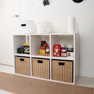 Koncept Furniture ชั้นเก็บของ KC-PLAY รุ่น KORA/C97x65 cm. สีขาว สีโอ๊ค