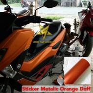 Metallic Orange Motorcycle Sticker MatteORANGE