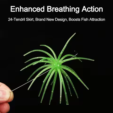 1/2PCS Floating Sea Urchin Bait Bionic Urchin Fishing Soft Lure TPE Urchin Lures for Bream Mandarin 