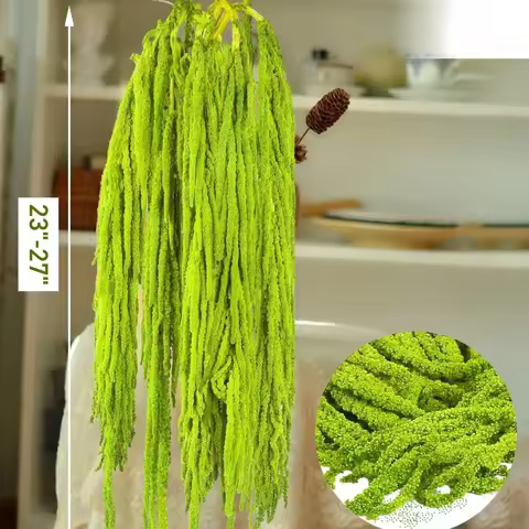 10pcs Bohemian Hanging Red Millet Tassel Str of Tears Amaranthus Caudatus Wedding Christmas Home Dec