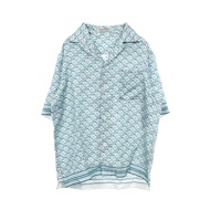 【二手】Dior Oblique Pixel 開領顏色襯衫 113C519A4751 真絲短袖襯衫 男士二手 A