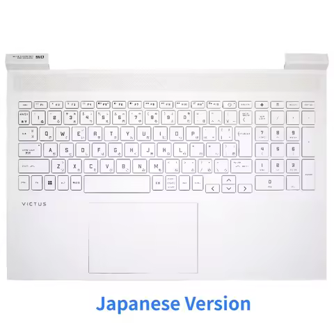 p Original New Japanese Keyboard for HP OMEN 7 8 Victus 16-D 16-E TPN-Q263 TPN-Q264 Laptop Palmrest 