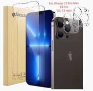 ｛2貼+2鏡頭貼)｝For iPhone 13 Pro Max / 13 Pro / 13 / 13 mini with Screen Protector{2 Pack} + Camera Lens 