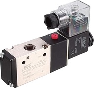 uxcell DC 24V 3 Way 2 Position 1/4 inches PT,Pneumatic Air Control NC Solenoid Valve Internally Sing