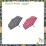 【Direct from Japan】Wpc. Folding Umbrella, Camellia Mini, Red, Women's, 50cm, Suitable for both sunny