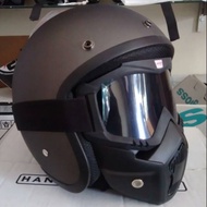 BOGO HELMET POLOS + GOOGLE MASK