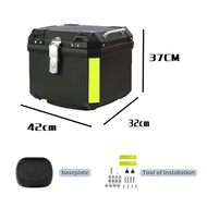 【local ship】Motor Top Box Motorcycle Box 45L Box Motorcycle With Base Plate Top Box For Motorcycle 4