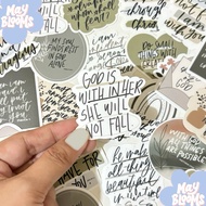Bible verse Stickers, Faith Stickers | Journal, Planner, Laptop Stickers | Waterproof Stickers