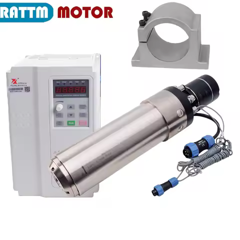 CNC Automatic tool changing water cooled Cooling spindle 2.2KW ISO20 220V / 380V Motor ATC For Metal