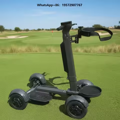 Foldable 4-Wheel Electric Scooter Lightweight Golf Trolley