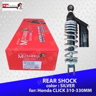 MUTARRU Black Series Moto GP Rear Shock Absorber Adjustable w/ Tank for Honda Click 125i / 150i / Be