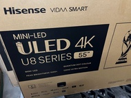 Hisense 55U8H ULED 4K Mini LED TV 55 นิ้ว Dolby Vision , Atmos  B grade