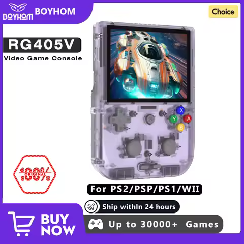 BOYHOM RG405V Video Handheld Game Console 4" IPS HD Touch Screen Android 12 System T618 64-bit Wifi 