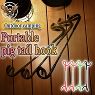 MULTIPUPOSE HOOK Tent Pole Lantern Light Holder  Camping Tent Pole Hook 2-way Lamp Hanger