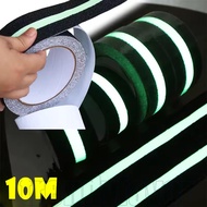 10M Anti Slip Luminous Tape - Non Slip Self Adhesive Anti Skid Stair Treads Tape - PVC Green Strip G