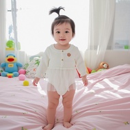 Princess Baby Girl Bodysuiys Cotton Newborn  Little Flower Tulle Onesies