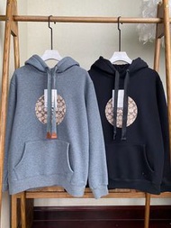 Coach Signature Hoodie 圓形經典老花圖案 加絨 連帽衛衣 男女款