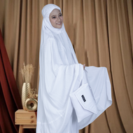 Mukena Bali Bahan Adem - Mukena Polos Katun Rayon Premium ALULA