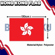 【Benderaku】Hong Kong Flag 3x5ft 90*150cm Hong Kong Flag HK Bauhinia Regional Banner X1PCS
