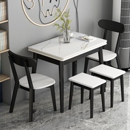 and han Sellers】 【SG Chair Combination Modern Minimalist Room Furniture Stone Plate Simple Dining Ta