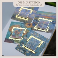 Hug Mo Station | Metal Bookmark Arts World In A Stamp | 4.5x4.5 cm