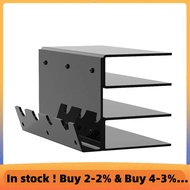 Keyboard Display Stand Acrylic 3 Tier Stand Frame Shelf for Study Room Exhibition Black