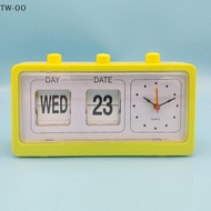 renqingTW Mechanical Alarm Clock Novelty Flip Clock Desktop Digital Clock Home Decor NICE