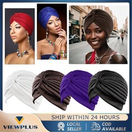 Turban Jersey Instan Elegan Model Korea - Kerudung Muslim Modern Warna Netral Sampai XL untuk Wanita