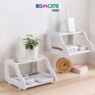 MyLokal StoreWifi Router Wall Rack Shelf Modem Holder Space Saving Shelf TV Rack Box Android Box cooling Astro Remote