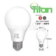 DC Voltage LED Bulb 15W + - E27 for Battery DC/AC 12V - 85V DAYLIGHT 6500K High Brightness Spotlight