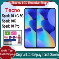 Original Tecno Spark 10 Spark 10 5G Spark 10C Spark 10 Pro LCD Display Touch Screen Replacement