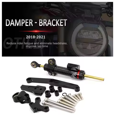 Motorcycle CNC Aluminum Steering Stabilizer Adjustable Damper Mounting Bracket Kit For Honda CB650R 