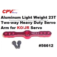 CPV Racing #56612-Aluminum Light Weight 23T Two-way Heavy Duty Servo Arm for KO/JR Servo-wss