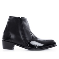 Kasut Kerja Kulit 5371 Perempuan Separuh Kilat Depan Selesa Genuine Soft Cow Leather Upper Shoes Rea