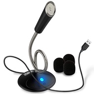 ZekPro USB Computer Podcast Microphone for Desktop & Laptop with Mute Button - Streaming/Gaming Plug