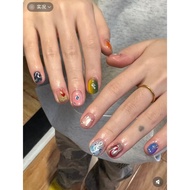 Hot Girl Y2K Dopamine Short Nails Handmade Acrylic Nails