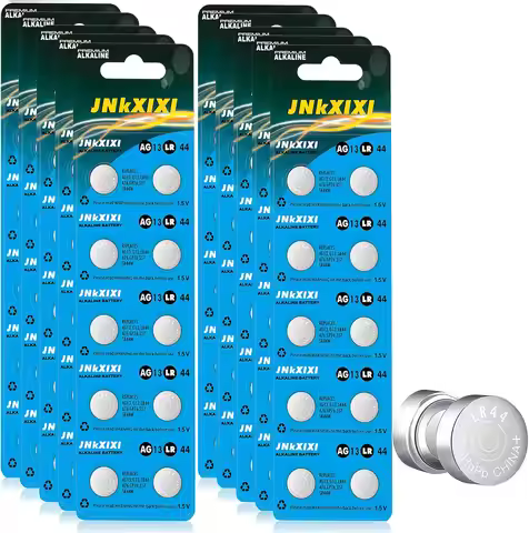 100 Pack LR44 AG13 1.5V Button Coin Cell Batteries for Ornaments and Electronics